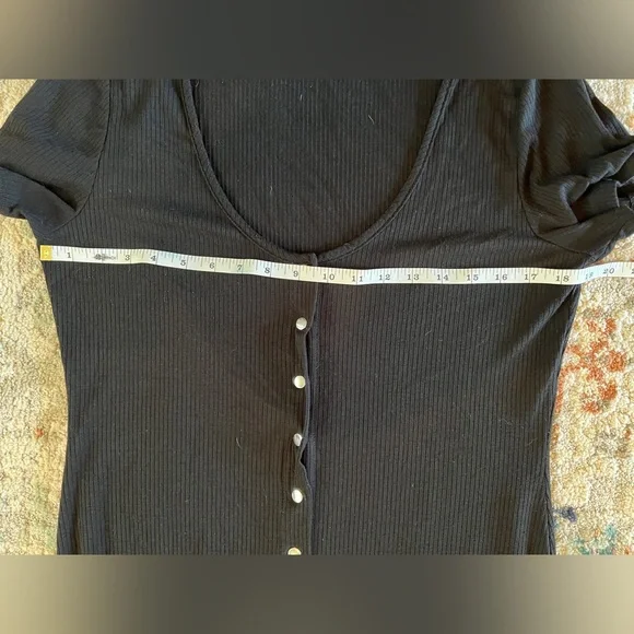 Velvet Torch Short Sleeve Black Button-Down Midi Dress Size XXL - Picture 9 of 10